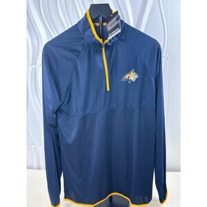 Colosseum Montana State Bobcats 1/4 Zip Pullover - Size S- NAVY - NEW WITH TAGS